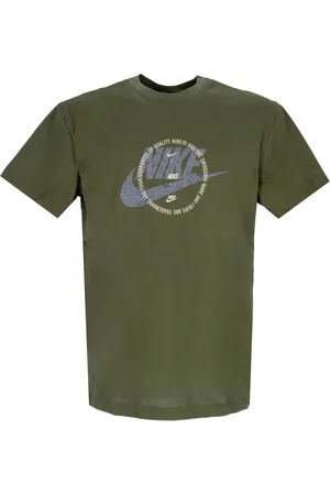 Nike Top, Herre, Grøn, XL, Bomuld, Crew Neck T-shirt