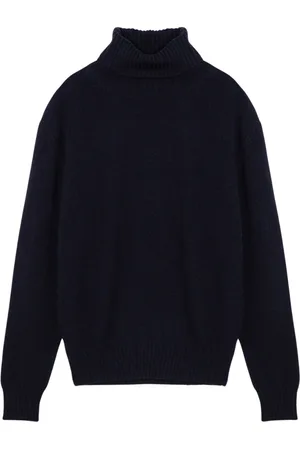Ami Strik, Herre, Blå, XS, Uld, Turtleneck Sweater