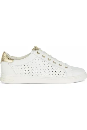 Geox Sko, Dame, Hvid, 40 EU, Læder, Jaysen Sneakers