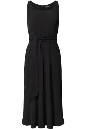 Ralph Lauren Kjole, Dame, Sort, 2XS, Polyester, Kjole med bælte