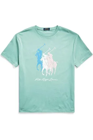 Ralph Lauren Top, Herre, Grøn, S, Uld, Stilfuld T-shirt