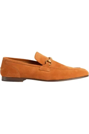 Gucci Sko, Herre, Brun, 44 1/2 EU, Suede, Jordaan Suede Loafers