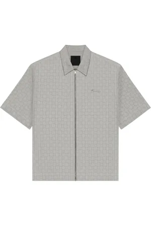 Givenchy Skjorte, Herre, Sort, L, Bomuld, Sort Iridescent Technical Cotton Skjorte