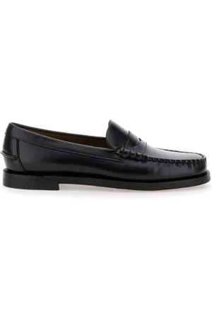 SEBAGO Sko, Dame, Sort, 39 EU, Læder, Klassiske Sorte Flade Sko til Kvinder