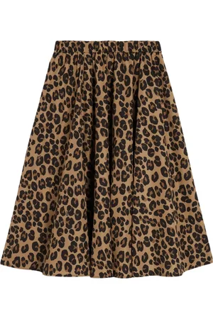Aspesi Nederdel, Dame, Brun, XS, Leopard Print Flared Nederdel