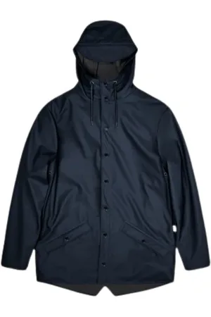 Rains Jakke, Dame, Blå, XS, Polyester, Vandtæt Jakke