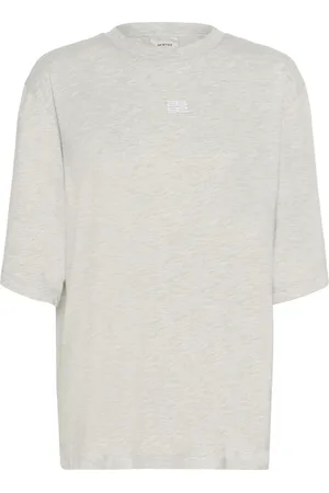 Gestuz Top, Dame, Grå, M, Uld, Casual Tee Top Light Grey