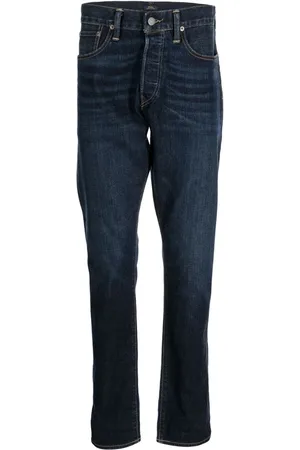 Ralph Lauren Jeans, Herre, Blå, W31 L32, Bomuld, Straight Leg Slim Jeans