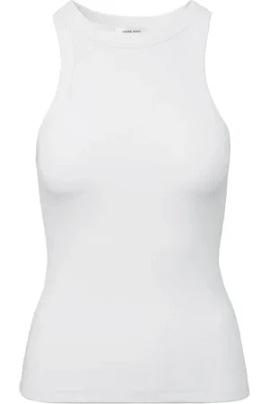 ANINE BING Top, Dame, Hvid, S, Bomuld, Eva Tank