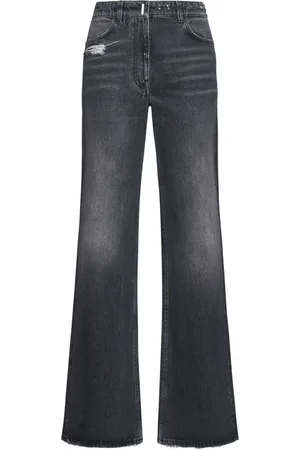 Givenchy Jeans, Dame, Sort, W26, Bomuld, Extra Wide Denim Bomulds Jeans