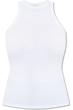 ANINE BING Top, Dame, Hvid, XS, Bomuld, Eva ærmeløs top