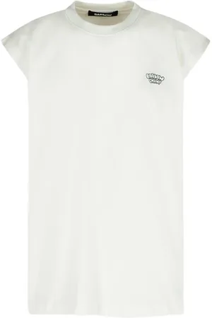 BARROW Top, Herre, Hvid, M, Bomuld, Hvid Bomulds Tanktop med Kontrast Logo