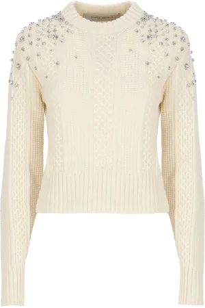 Golden Goose Strik, Dame, , L, Uld, Elfenbensfarvet sweater