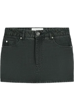Ami Nederdel, Dame, Sort, W29, Denim, Denimskjørt