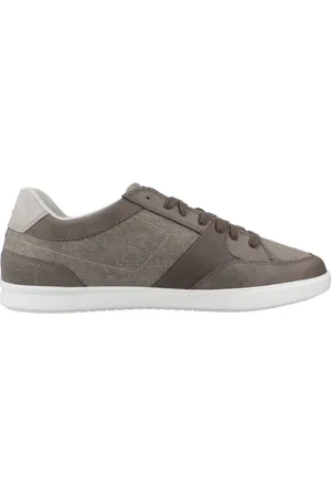 Geox Sko, Herre, Grå, 43 EU, Læder, Casual Sneakers