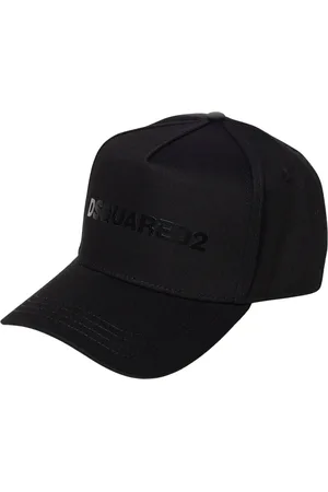 Dsquared2 Tilbehør, Herre, Sort, ONE SIZE, Uld, Stilfuld Baseball Cap til Mænd