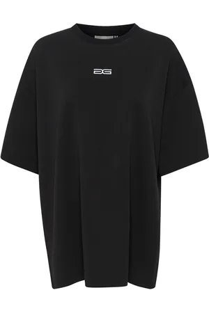 Gestuz Top, Dame, Sort, XS, Bomuld, Oversize T-Shirt