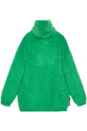 Gucci Kjole, Dame, Grøn, S, Mohair Jumper Kjole