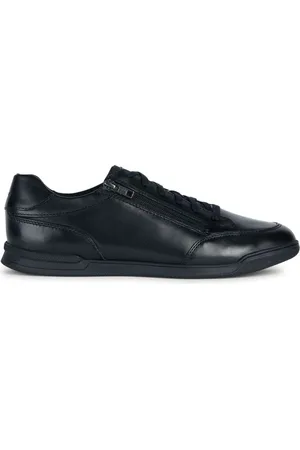 Geox Sko, Herre, Sort, 44 EU, Læder, Cordusio sorte sneakers
