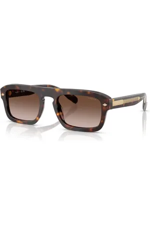 vogue Tilbehør, Herre, Brun, 53 MM, Uld, Stilfulde solbriller i Havana/ Shaded