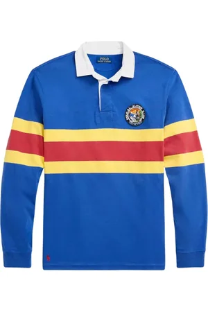 Ralph Lauren Top, Herre, Blå, 2XL, Bomuld, Langærmet poloshirt