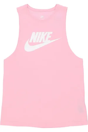 Nike Top, Dame, Lyserød, S, Bomuld, Blød Rosa Muskeltop