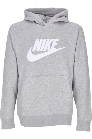 Nike Sweathshirts & Hoodies, Herre, Grå, 2XL, Bomuld, Club Hoodie Trøje med Langærmer