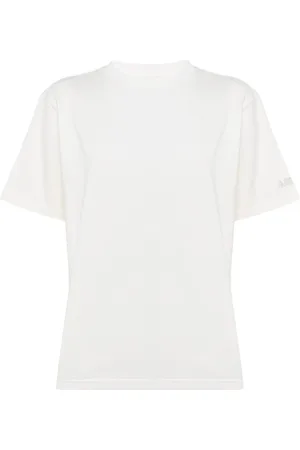 Autry Top, Dame, Hvid, XS, Bomuld, Hvid Bomulds T-shirt med Halværmer til Sommer