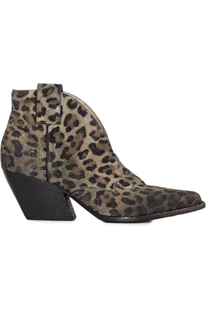 Elena Iachi Sko, Dame, Brun, 40 EU, Suede, Vintage Suede Texan Ankelstøvler
