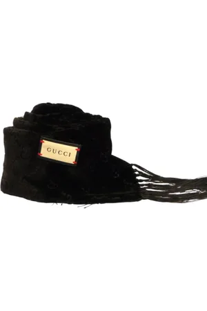 Gucci Tilbehør, unisex, Sort, ONE SIZE, Tørklæde