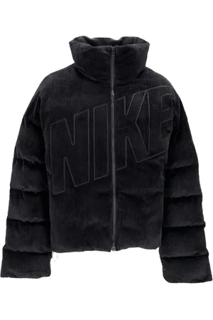 Nike Jakke, Dame, Sort, L, Bomuld, Fløjls-Pufferjakke