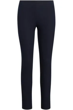 Ralph Lauren Bukser, Dame, Blå, L, Tyl, Blå Skinny Fit Ankel-Lange Bukser