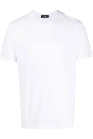 HERNO Top, Herre, Hvid, S, Bomuld, Casual T-shirt