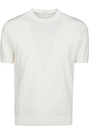Paolo Pecora Top, Herre, Hvid, L, Uld, Stilfuld GC Maglia Sweater