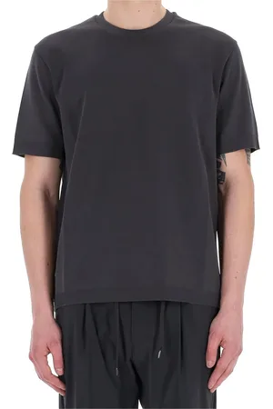 HERNO Top, Herre, Grå, S, Bomuld, Bomulds T-shirt og Polo