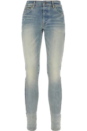 AMIRI Jeans, Herre, Blå, W31, Bomuld, 3D Bones Skinny Jeans