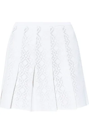 Givenchy Nederdel, Dame, Hvid, M, Bomuld, Kort nederdel