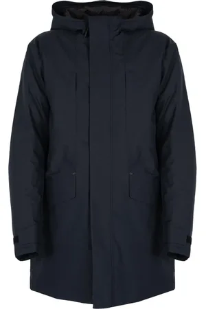 Geox Frakke, Herre, Blå, 3XL, Uld, Hooded Rain Jacket