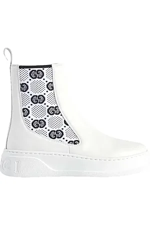 Gucci Sko, Herre, Hvid, 44 EU, Uld, Stilfulde læderstøvler