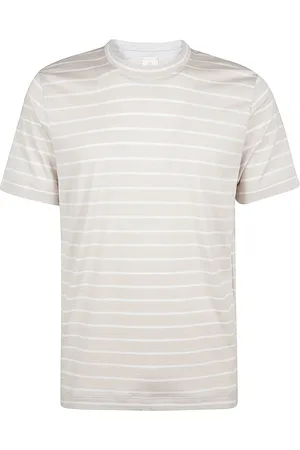 ELEVENTY Top, Herre, , XL, Bomuld, Silke og Giza Bomuld Crewneck T-shirt