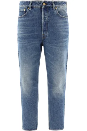 Golden Goose Jeans, Herre, Blå, W33, Bomuld, Happy Slim-fit Jeans