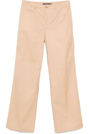Ralph Lauren Bukser, Dame, , 2XL, Bomuld, Højtaljede bukser med lige ben