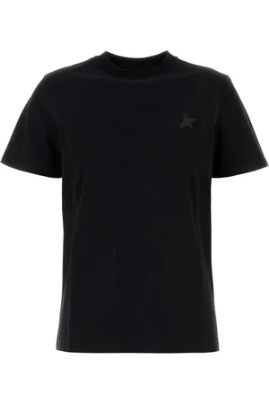 Golden Goose Top, Dame, Sort, M, Bomuld, Star sort T-shirt med rund hals