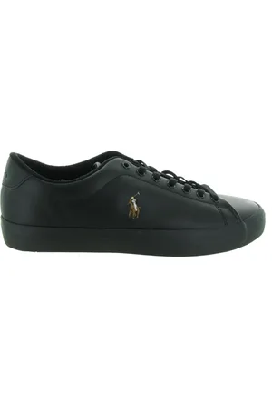 Ralph Lauren Sko, Herre, Sort, 41 EU, Læder, Longwood Læder Sneaker