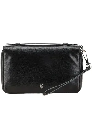 Dior Pre-owned, Herre, Sort, ONE SIZE, Læder, Pre-owned Laeder punge