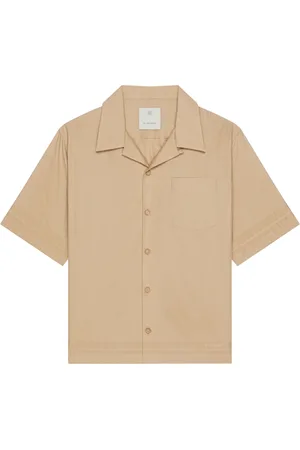 Givenchy Skjorte, Herre, , L, Bomuld, Hawaiian Collar 4G Mønster Skjorte