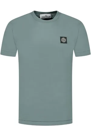 Stone Island Top, Herre, Grøn, XL, Grøn Compass Logo T-shirt
