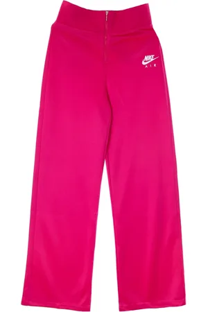Nike Bukser, Dame, Lyserød, M, Polyester, Slim Fit Sweatpants med høj talje