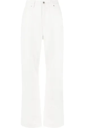 Axel Arigato Jeans, Dame, Hvid, W25, Bomuld, Sly Mid-Rise Jeans