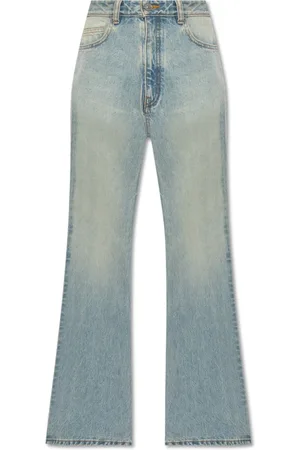 Balenciaga Jeans, Dame, Blå, W27, Bomuld, Flared Jeans